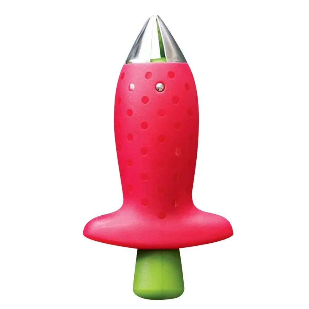 Strawberry Huller & Stem Remover – Stainless Steel Corer Tool Fruit Huller Tool Babs Red
