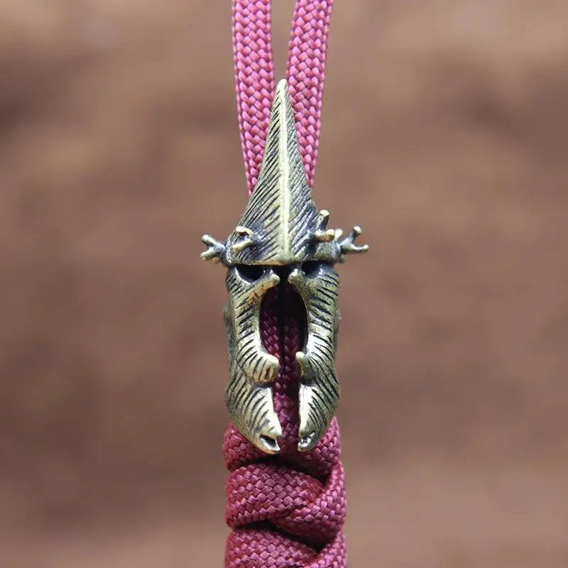 Brass Elk Helmet Paracord Pendant – EDC Lanyard Charm Paracord Lanyard Charm Babs