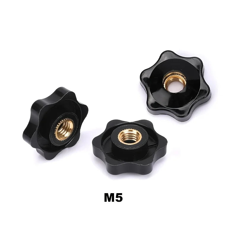 M5–M10 Copper Thumb Knob Nut – Star Hand Tighten Clamping Knob Thumb Knob Nut Babs