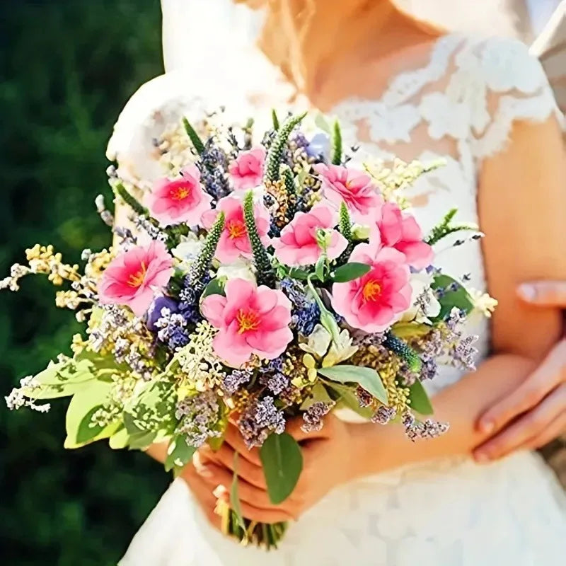 Artificial Cherry Blossom Heads – Silk Peach Flower Decor 10/20/50 Artificial Flower Heads Babs