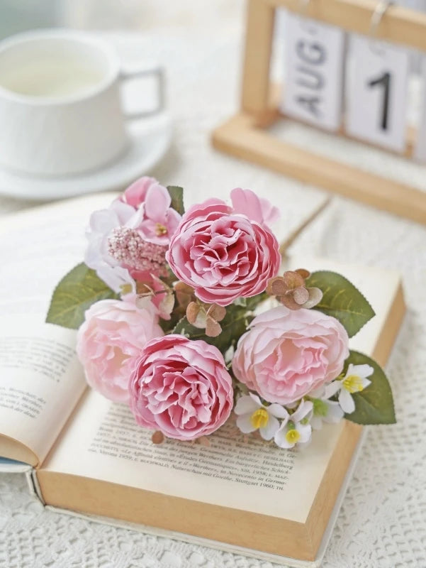 Silk Peony Artificial Flowers for Wedding & Home Decor Artificial Silk Flowers Babs color 3 1 pc