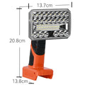 Cordless LED Work Light 2000 Lm – 18V/20V Battery Compatible Cordless Work Light Babs For Black Decker