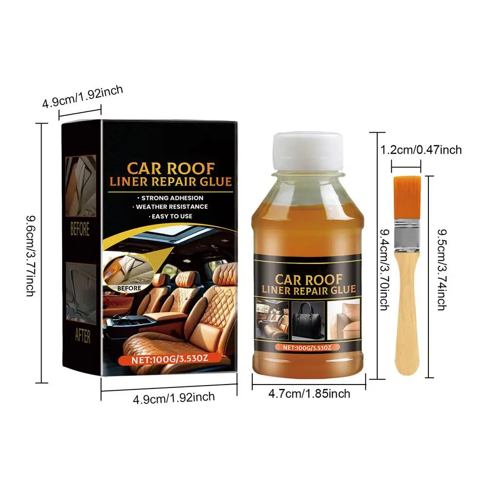 Car Headliner Adhesive Glue 100g – Heat Resistant, Fast Dry Automotive Repair Adhesive Babs 100g