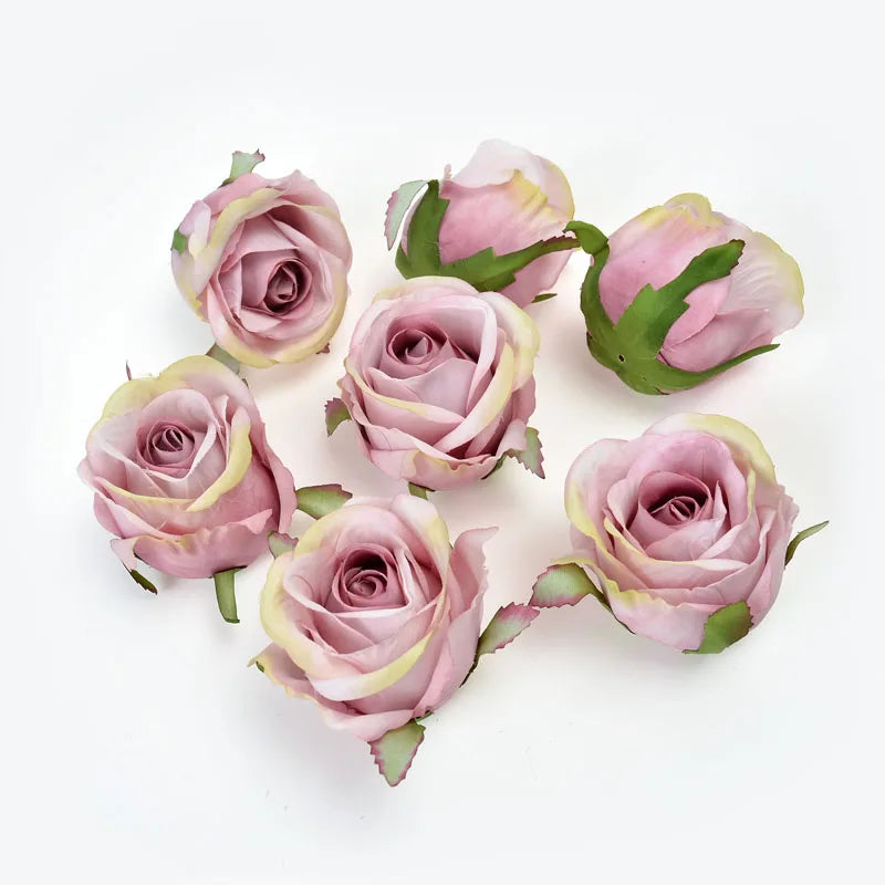 Silk Rose Heads 3/5Pcs – Artificial Flowers for Wedding Decor Artificial Silk Flowers Babs Light Pink 3Pcs