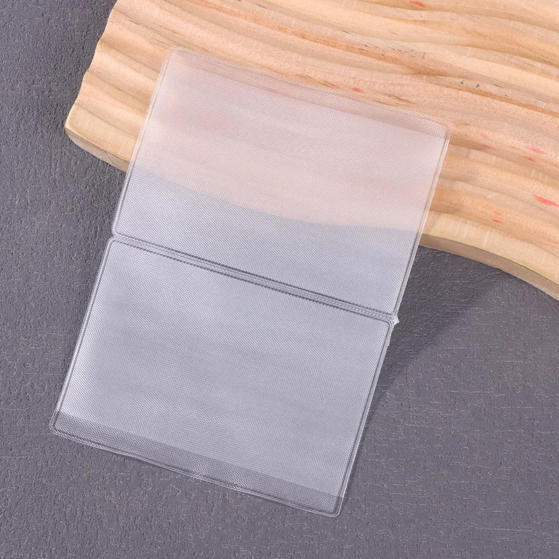 50-Pack Waterproof PVC Transparent Card Holders for ID & Cards Card Holder Sleeves Babs