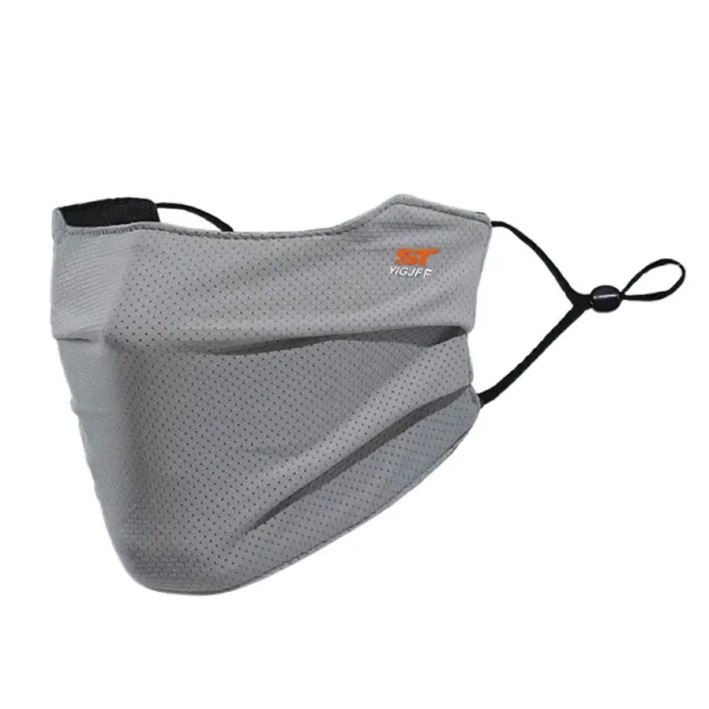 Ice Silk UV Face Mask UPF 50+ – Breathable, Reusable Sun Shield UV Face Mask Babs Grey
