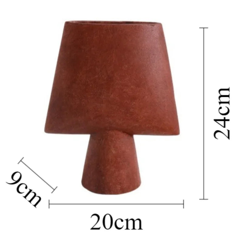 Modern Resin Vase – Elegant Luxury Table Décor | Black & Red Decorative Vase Babs Red-Small
