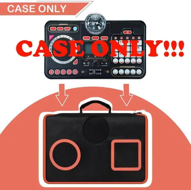 Orange Carry Case for VTech KidiStar DJ Mixer | Kids Storage Bag Kids Toy Carry Case Babs