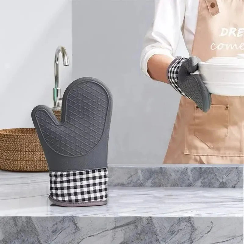 Silicone Oven Glove – Anti-Slip, Heat Resistant Kitchen Mitt Silicone Oven Mitt Babs
