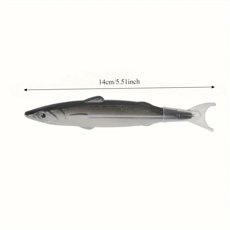 2-Pack Fish-Shaped Ballpoint Pens | Fun Marine Stationery Gift Novelty Ballpoint Pen Babs