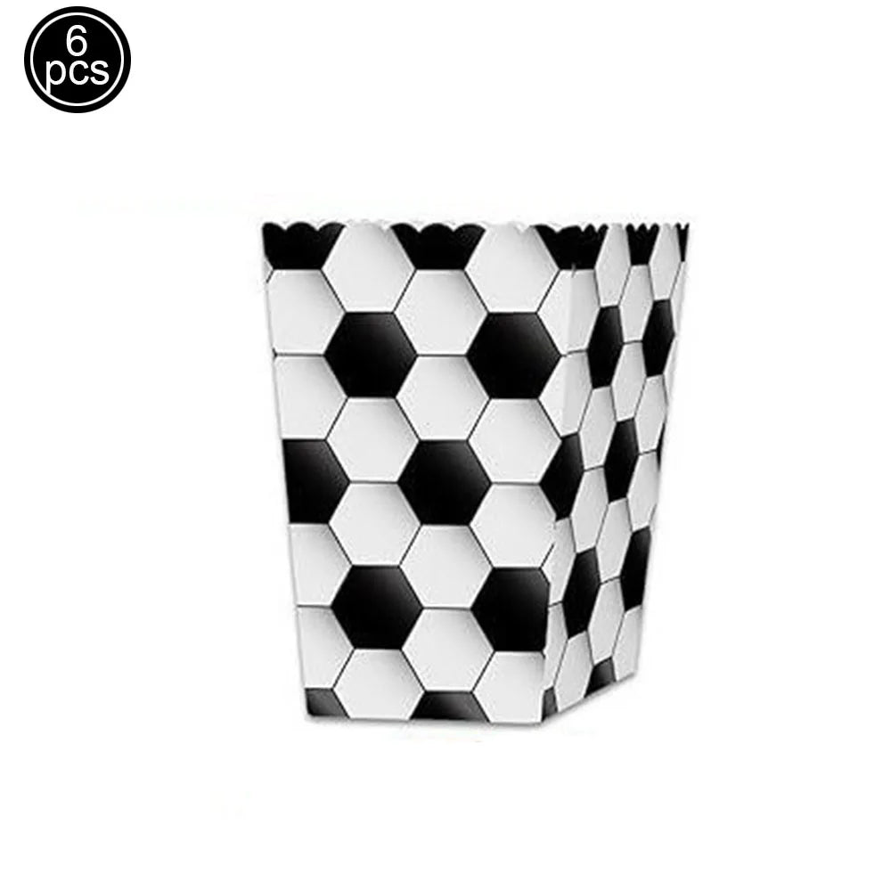 Soccer Theme 7th Birthday Party Decorations Set – Balloons & More Party Decoration Set Babs Popcorn box As pictures show