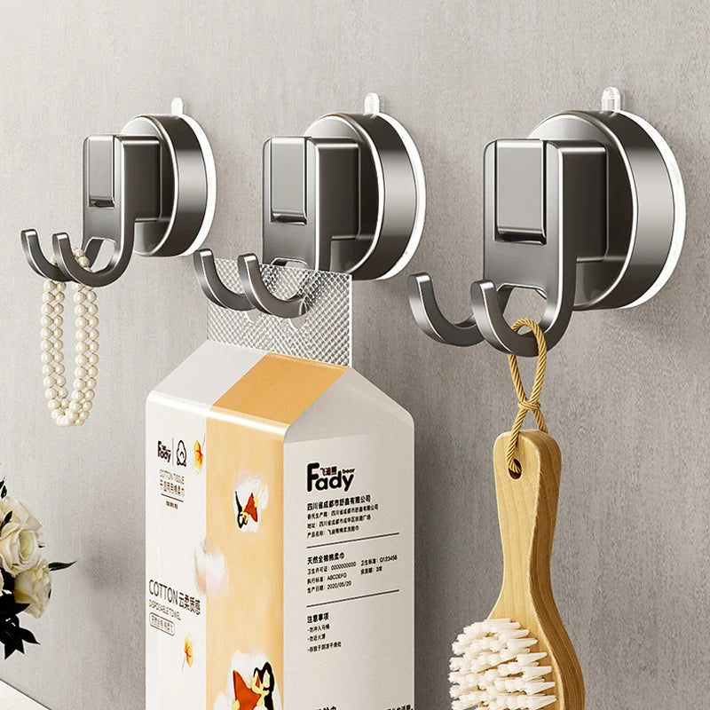 Suction Cup Hooks Waterproof Wall Hanger – Kitchen & Bathroom Wall Hook Organizer Babs