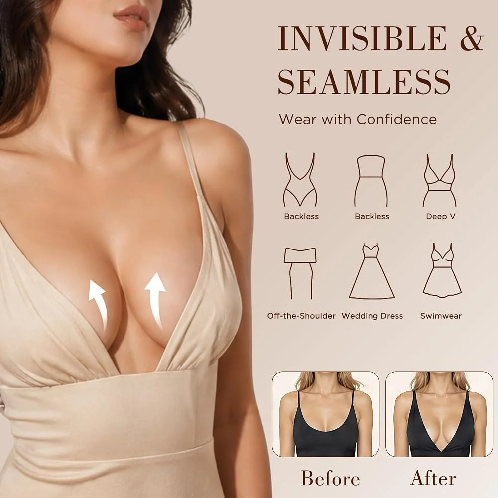 Silicone Breast Lift Tape 6Pcs Precut + Nipple Covers Kit Breast Lift Tape Kit Babs