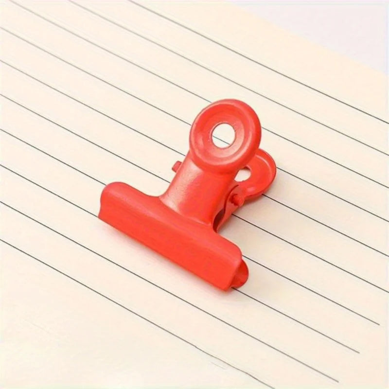 10-Pack Metal Multifunction Clips – Food, File & Photo Clamps Multifunction Bag Clips Babs Red