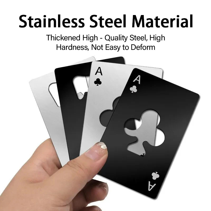 Poker Card Stainless Steel Bottle Opener – Pocket Multitool Bottle Opener Babs