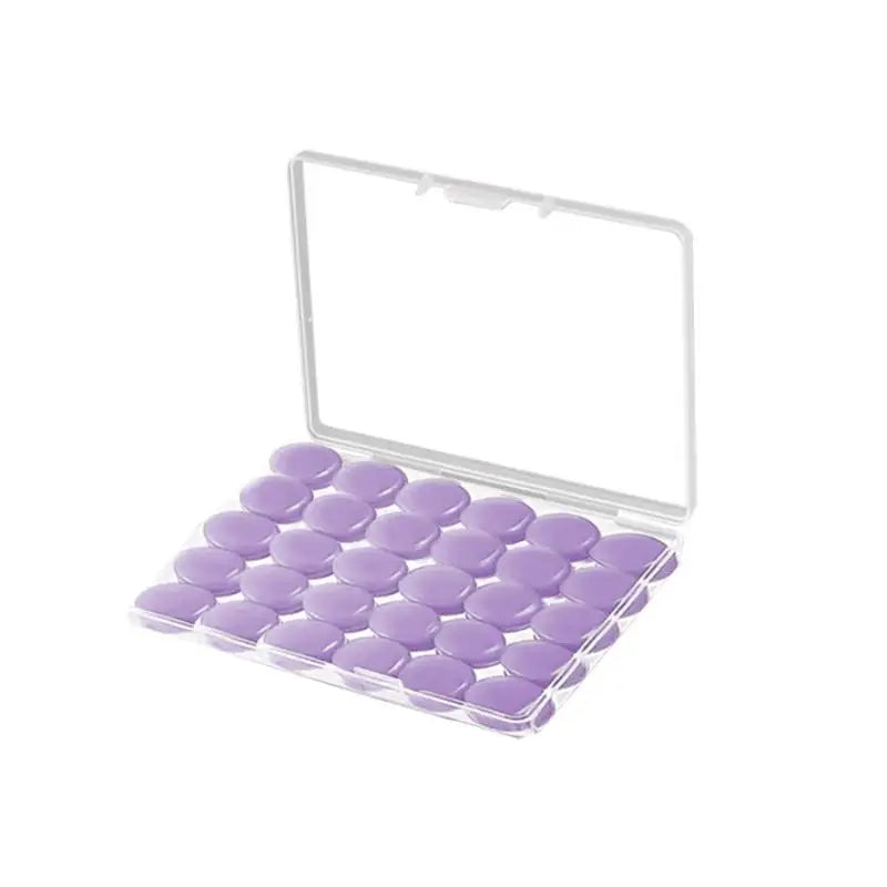 30Pcs Moldable Silicone Earplugs 38dB – Sleep, Travel & Work Moldable Silicone Earplugs Babs Purple