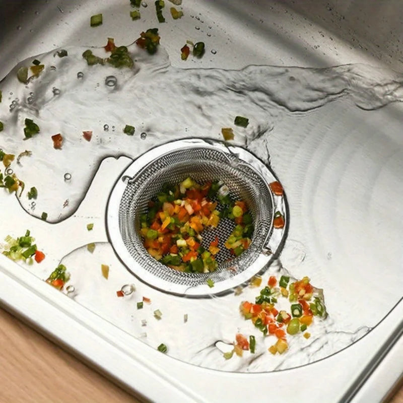 Stainless Steel Sink Drain Filter – Hair & Food Catcher Sink Drain Filter Babs