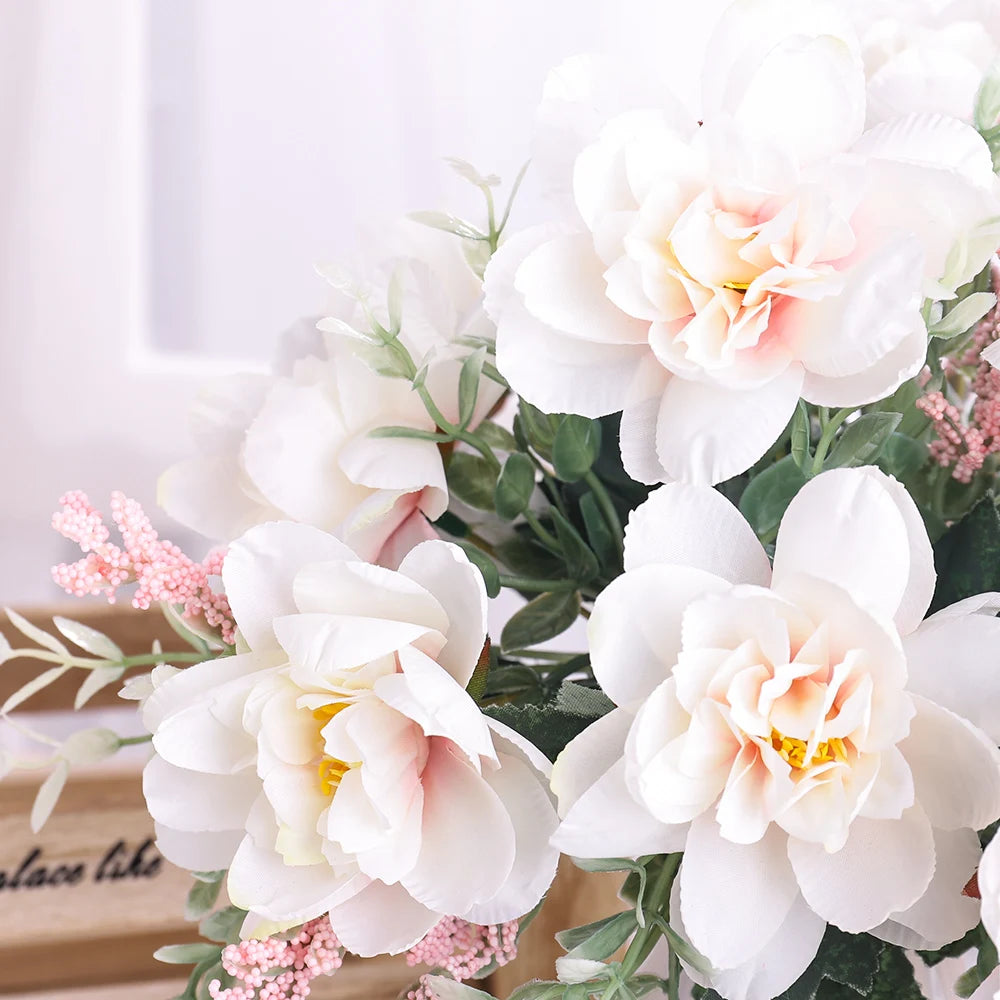 Artificial Silk Orchid Lotus Tea Rose Fake Flowers – 30cm Artificial Silk Flowers Babs