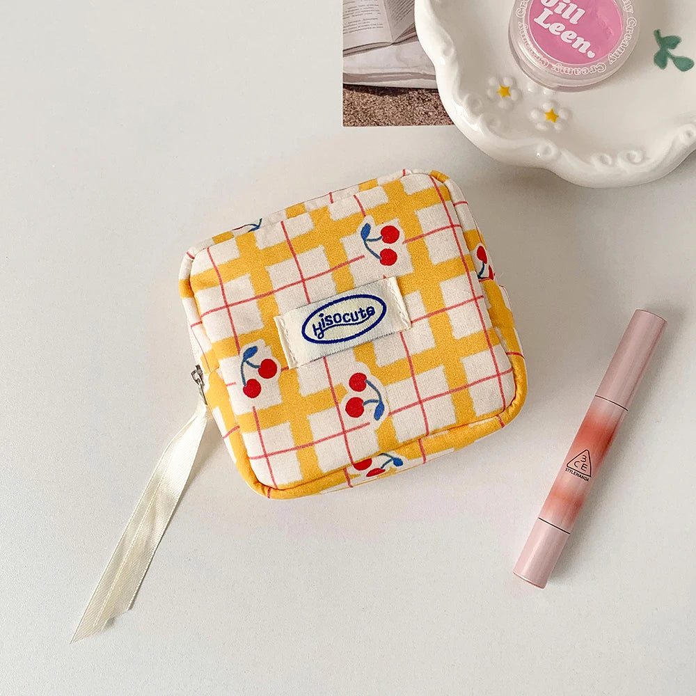 Mini Makeup Bag with Compartments – Cute Zipper Cosmetic Pouch Cosmetic Makeup Bag Babs E