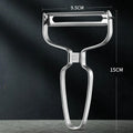 Wide Mouth Stainless Steel Vegetable Peeler & Slicer Vegetable Peeler Slicer Babs jagged-L