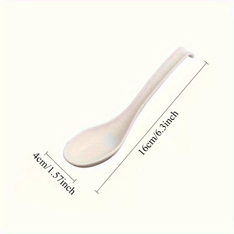 10-Pack Premium Plastic Spoons – Extra-Long Handle for Soup & Noodles Plastic Serving Spoons Babs
