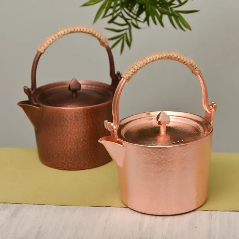 Handmade Pure Copper Kettle 1L – Thickened Teapot Copper Tea Kettle Babs