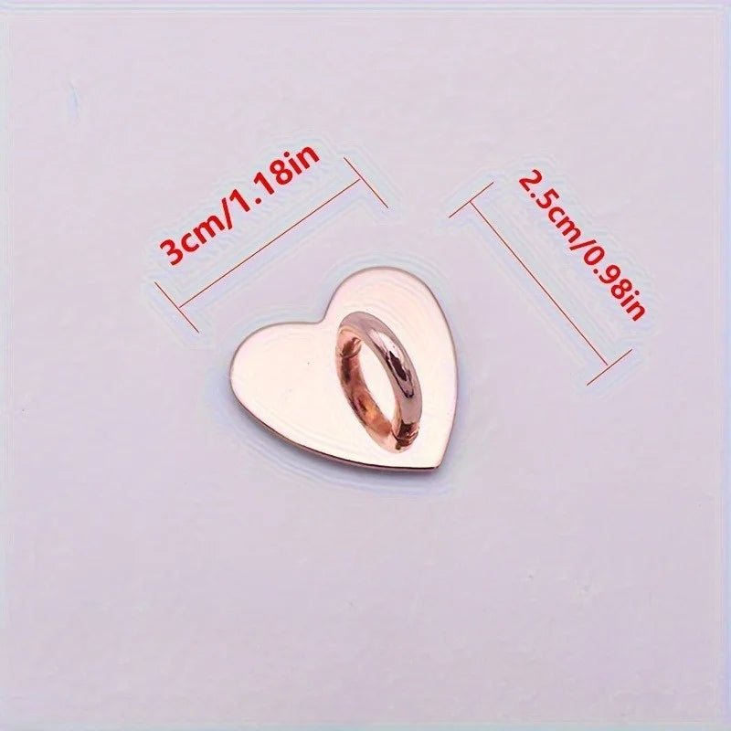 Heart-Shaped Metal Charm Clasps with Adhesive – DIY Craft Metal Charm Clasp Babs