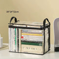Foldable Transparent Book Storage Bag – Large Capacity Organizer Book Storage Organizer Babs black large size