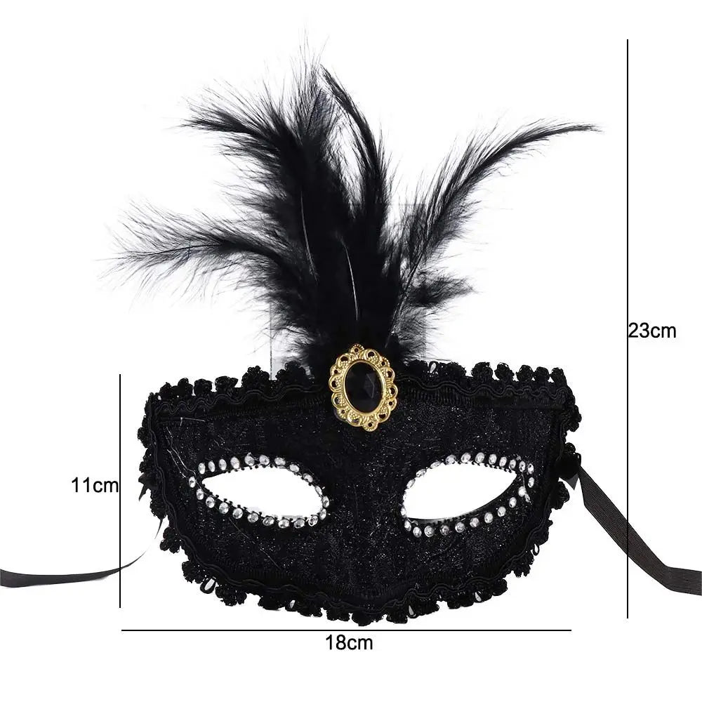 Phantom Dancer Half Face Masquerade Mask – Cosplay & Party Masquerade Costume Mask Babs