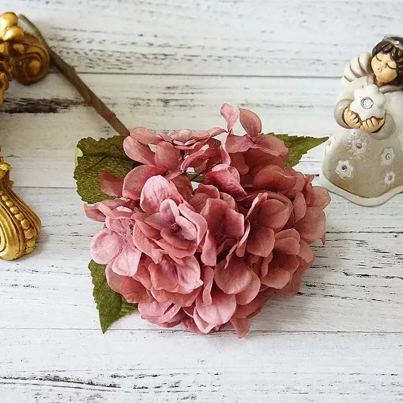 Vintage Silk Hydrangea Artificial Flowers for Home & Wedding Decor Artificial Silk Flowers Babs