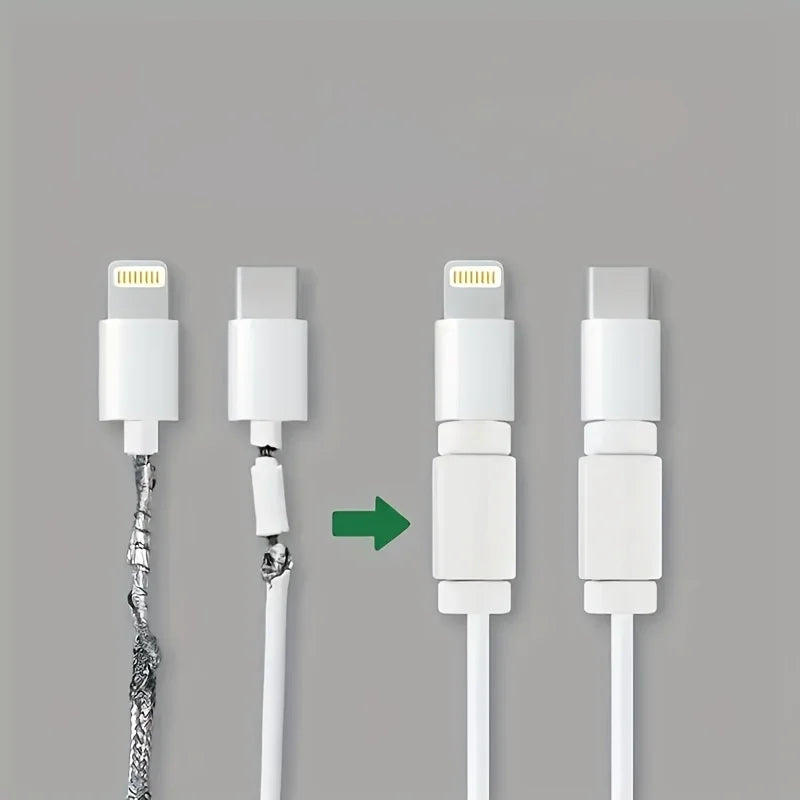8-Pack Silicone Cable Protectors for USB & Phone Chargers Cable Protector Babs