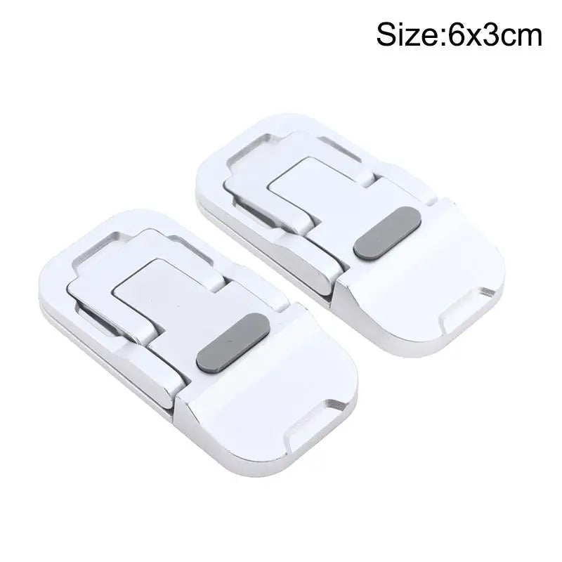 Foldable Mini Laptop Stand – Adjustable Cooling Riser 2pcs Laptop Stand Babs Silver