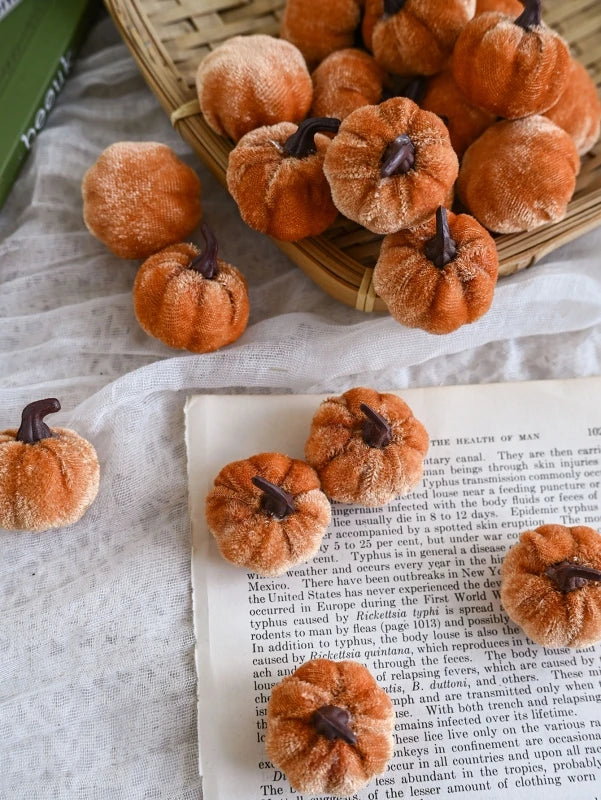 Mini Artificial Pumpkins 15/30 Pcs – Fall Halloween Décor Artificial Pumpkin Decor Babs color 6 30 pcs