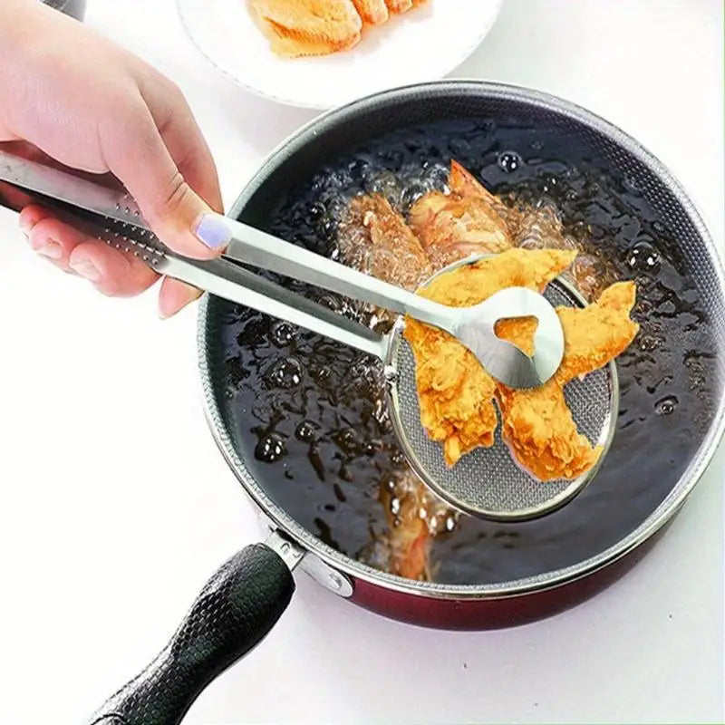 Stainless Steel Mesh Oil Strainer with Clamp | BBQ & Fry Tool Mesh Oil Strainer Babs