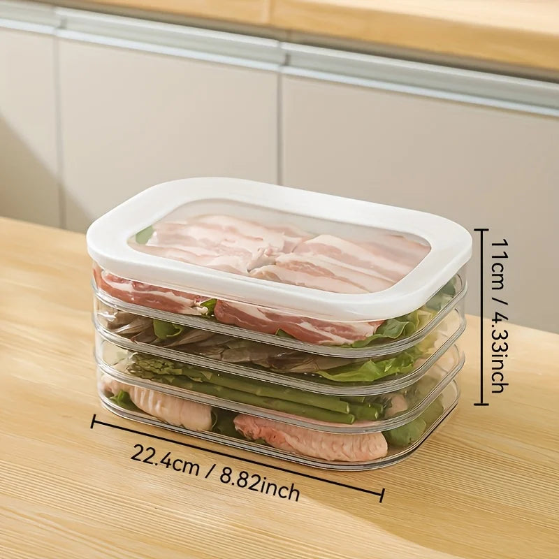 Stackable Deli Meat & Cold Cuts Storage Containers w/ Lids Food Storage Container Babs 4 Floors