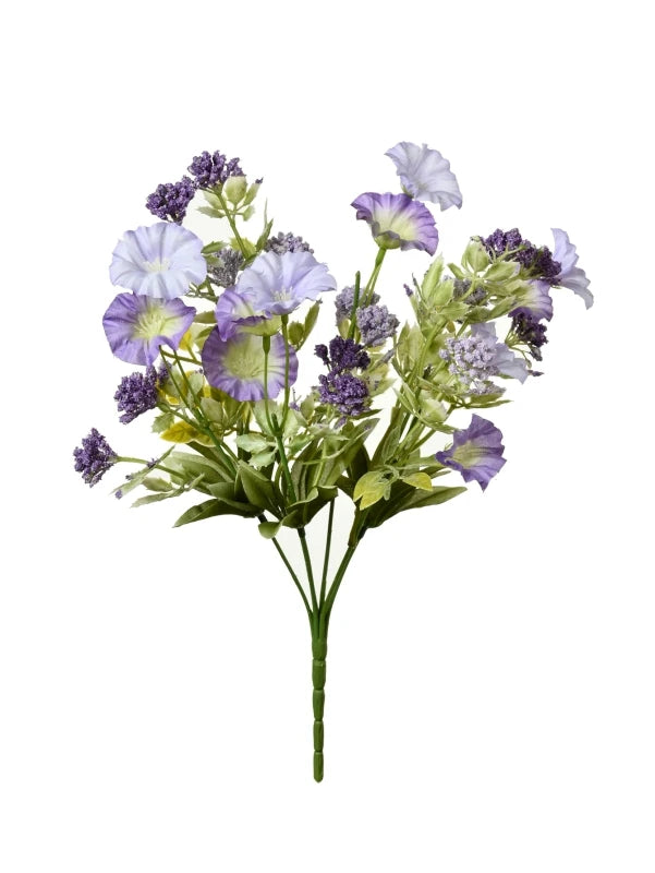 Silk Morning Glory Artificial Flowers – Wedding & Home Décor Artificial Silk Flowers Babs PURPLE 1 PC