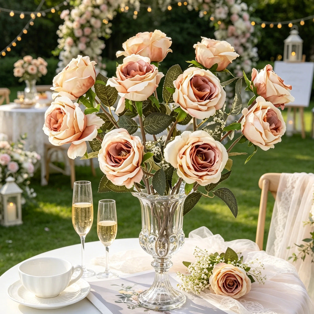 Artificial Silk Rose Bouquet | Wedding & Home Décor Flowers Artificial Silk Flowers Babs