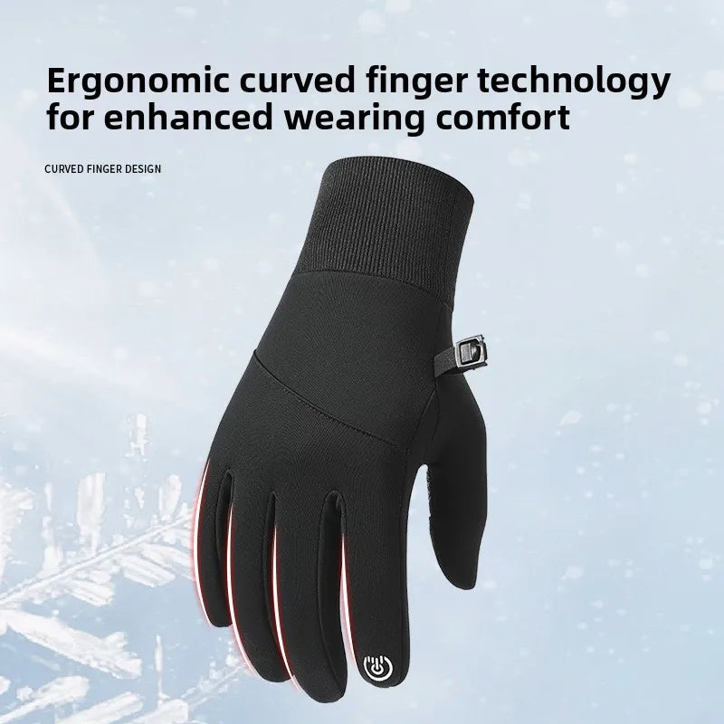 Men's Winter Cycling Gloves – Waterproof Thermal Touchscreen Cycling Gloves Babs