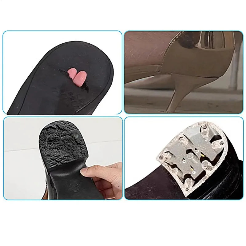 Non-Slip Rubber Heel Sole Protector Pads – Noise Reduction Shoe Sole Protector Babs