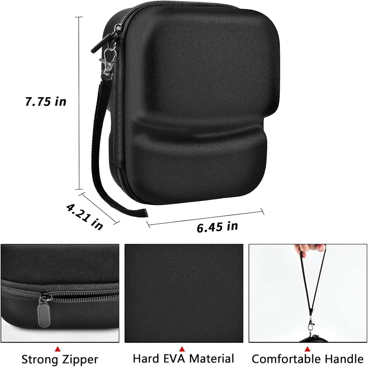 Hard EVA Case for Electronic Earmuffs – Shockproof Storage Earmuff Storage Case Babs