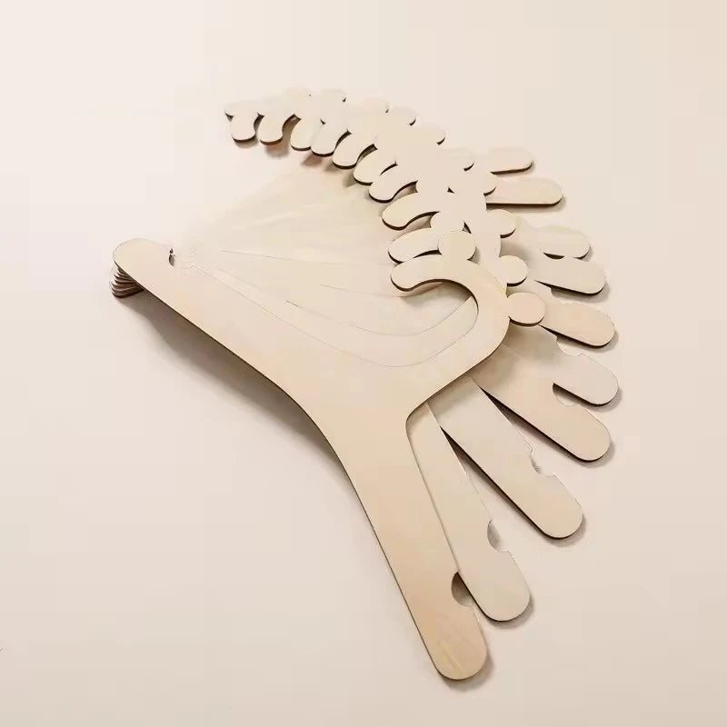 Wooden Bear Kids Clothes Hangers – Baby Nursery Closet Set Kids Clothes Hangers Babs Wood 10pcs