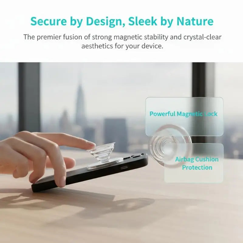 Magnetic Collapsible Airbag Phone Grip Stand & Ring Holder Phone Grip Stand Babs