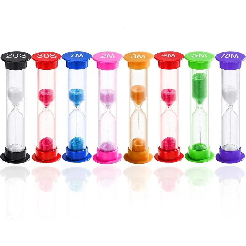 6-Pack 2-Minute Kids Tooth Brushing Sand Hourglass Timer Brushing Timer Babs