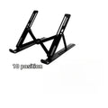 Foldable Adjustable Laptop Stand – ABS Notebook Stand for MacBook Laptop Stand Babs 10 Position Black