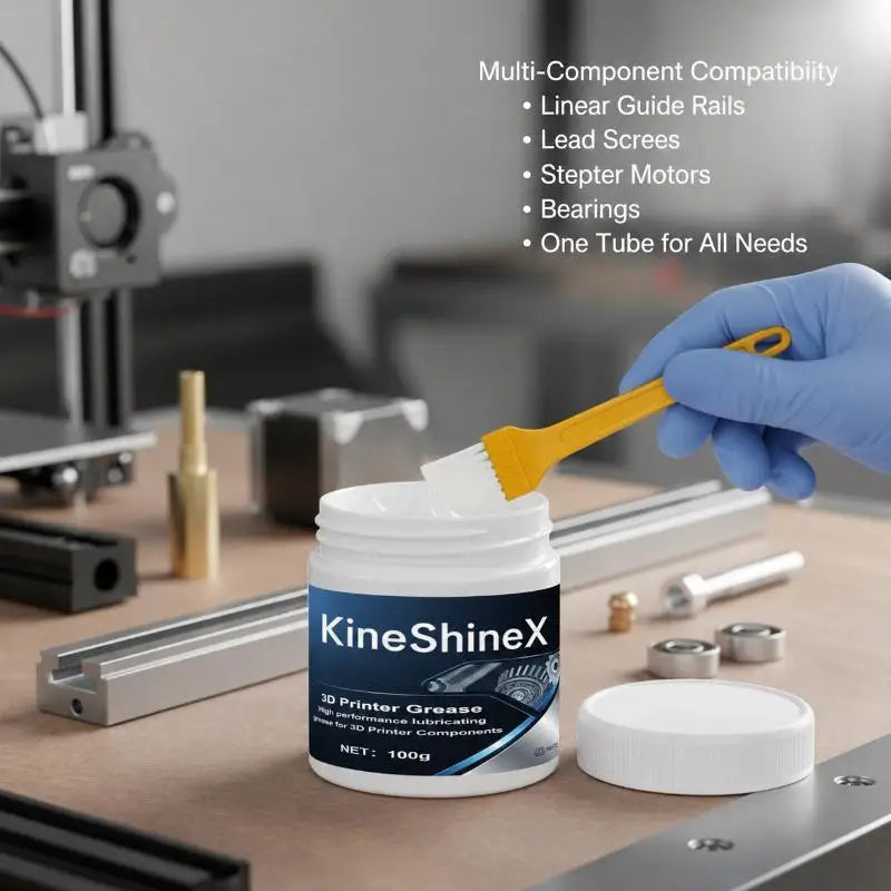 HUXUAN 3D Printer Grease 100g – Z Axis Screws & Rails Lube 3D Printer Lubricant Babs