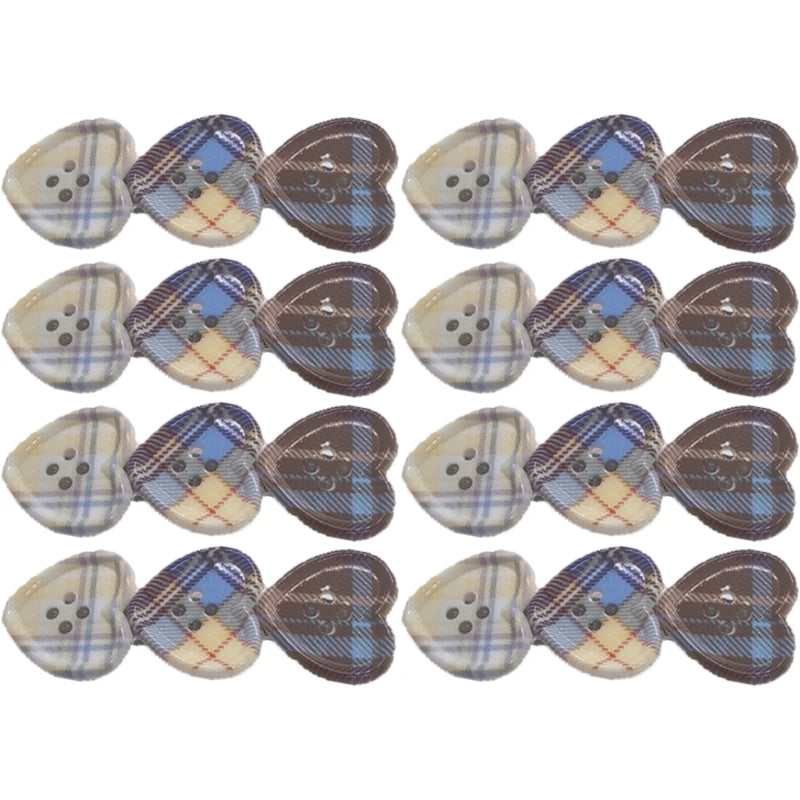 Sweet Check Love Button Duckbill Hair Clip – Y2K Style Hair Clip Barrette Babs 8P-3