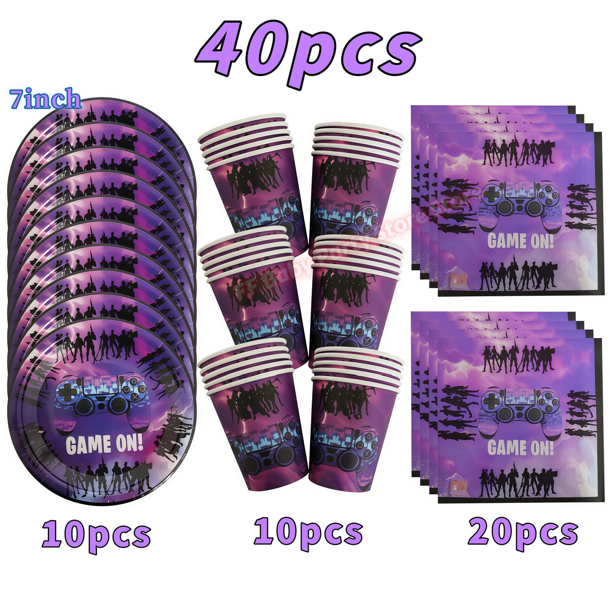 Video Game Birthday Party Supplies – Tableware, Balloons & Decor