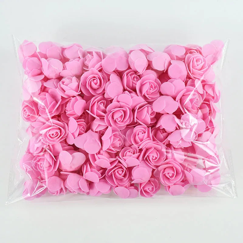 PE Foam Rose Heads 3cm Artificial Flowers for DIY & Wedding Decor Artificial Flower Heads Babs