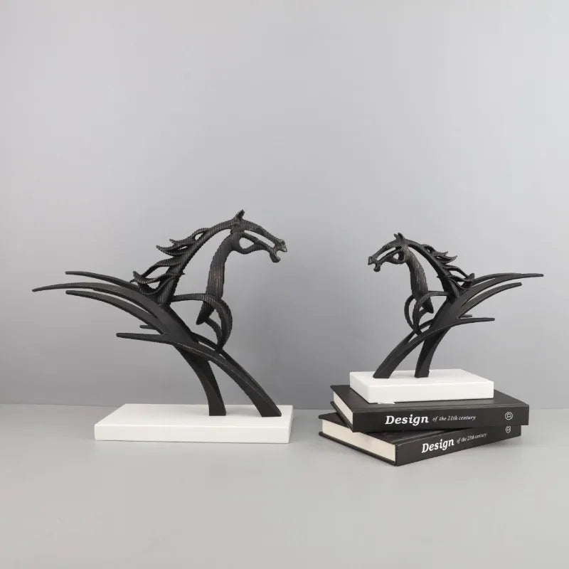Modern Metal Horse Sculpture – Luxury Home & Office Décor Metal Sculpture Babs