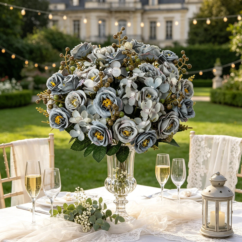 Artificial Silk Rose Bouquet – Wedding & Home Décor Gift Artificial Flower Bouquet Babs